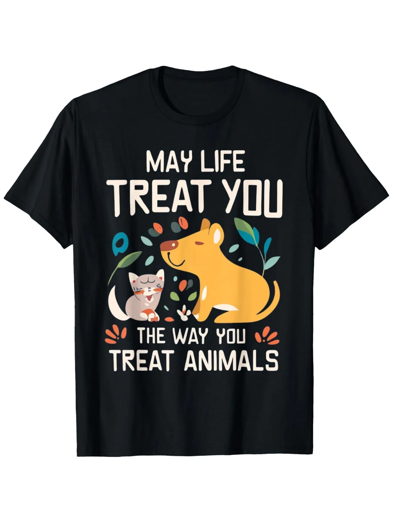 

Мужская футболка с надписью «Правы животных», футболка из 100% чистого хлопка, мягкая вегетарианская декларация, с рисунком собаки, ткань 180 г