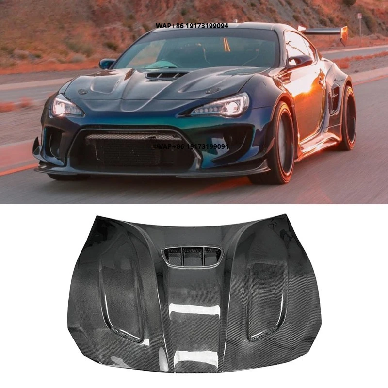 

Robot Style for GT86 2013-2017 BRZ Carbon Fiber Bonnet Hood Scoop Car Engine Cover Body Kit Car Hood