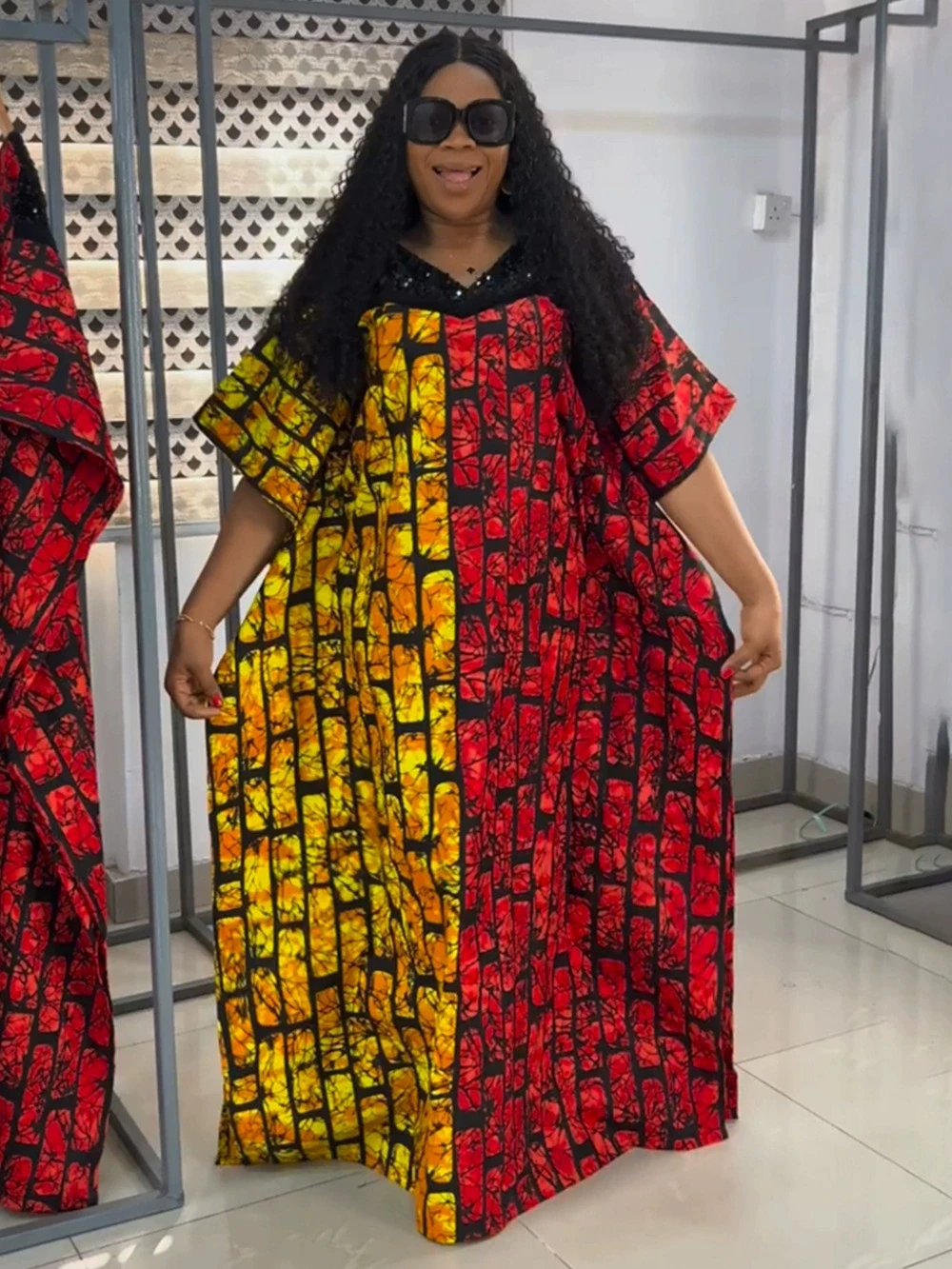 

African Dresses for Women Plus Size Africa Clothes Dashiki Ankara Sequin Outfit Gown Kaftan Muslim Wedding Party Long Maxi Dress