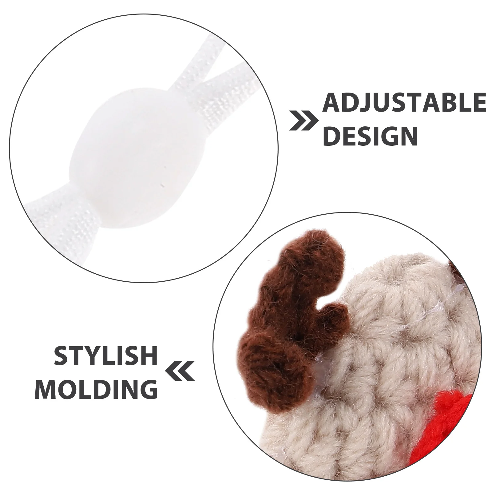 

Small Pet Mini Knitted Hamster Hat Adjustable Lightweight Cap for Cosplay Birthday Easter Hamster Knitted Hat Mini