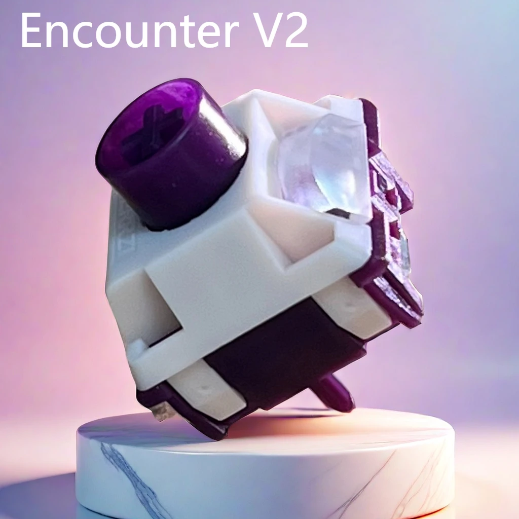 Encounter V2 Switch for Mechanical Keyboard Customization Linear Mahjong Sound MX Switch Hot Swappable Factory Prelubed