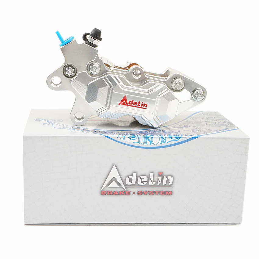 Universal Motorcycle accessories brake caliper Adelin ADL-RC-5 Left 4 Piston 40mm Mounting For Honda Yamaha Suzuki Kawasaki BWS