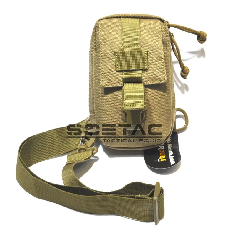 SOETAC 600D Nylon Chest Bag Outdoor Sports Crossbody Bags Camouflage Multifunction Tactical Waist Pack Hunting Accessories