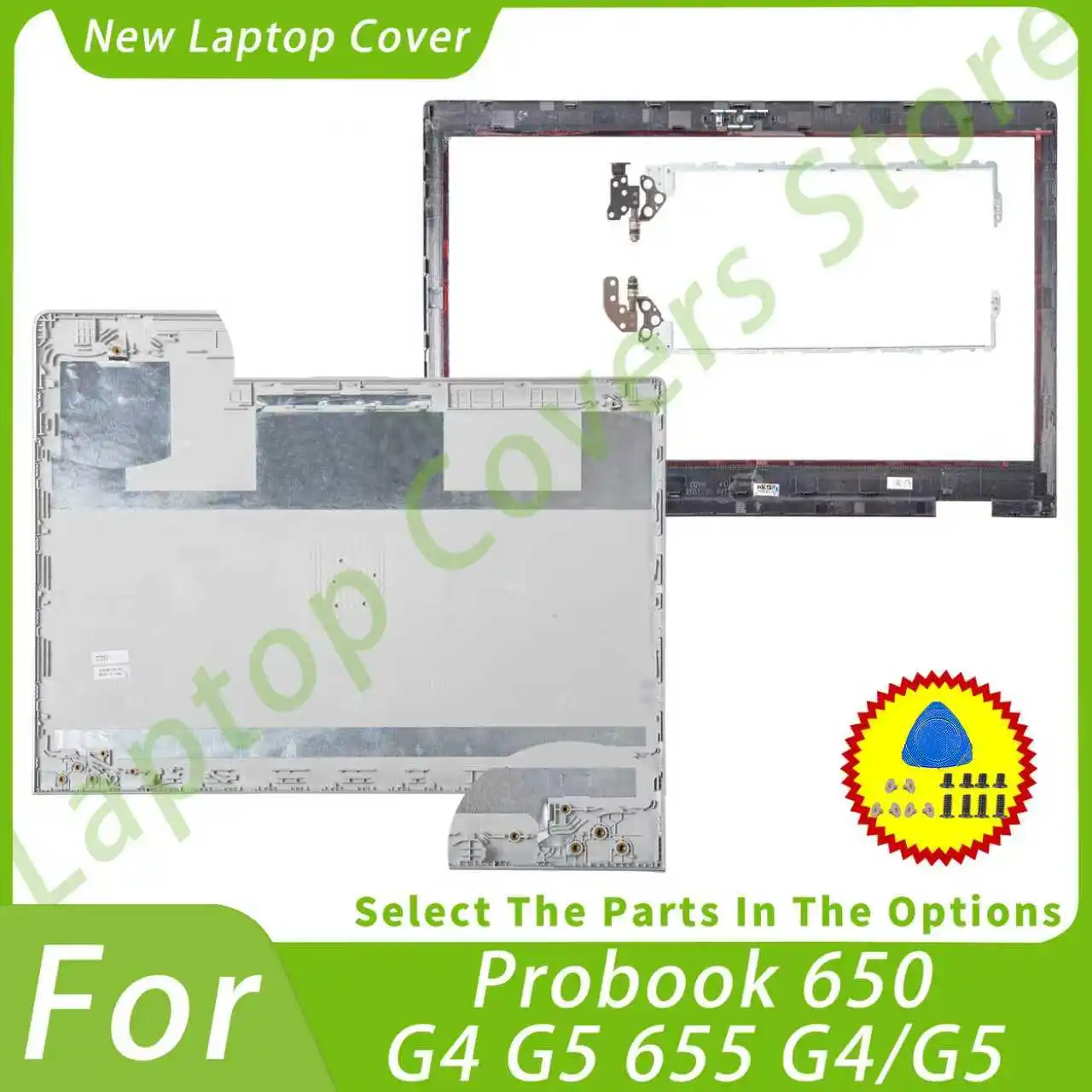 

Новые чехлы для ноутбуков Probook 650, G4, G5, 655, G4/G5, задняя крышка ЖК-дисплея, задняя верхняя передняя панель, Упор для рук, нижняя искусственная кожа, заменяемые Серебристые