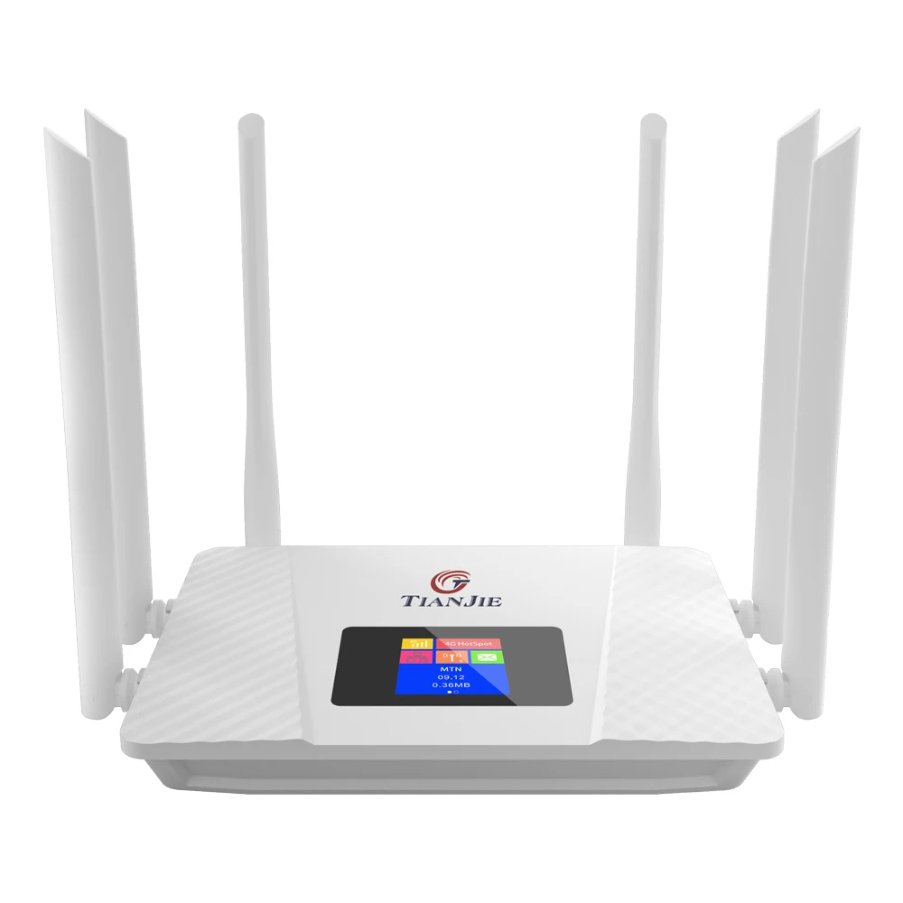TIANJIE Новый Wi-Fi-маршрутизатор 4G LTE Cat 4, беспроводной домашний маршрутизатор, модем LTE, маршрутизатор, SIM-карта, 4G, сотовый маршрутизатор, двухдиапазонный Wi-Fi