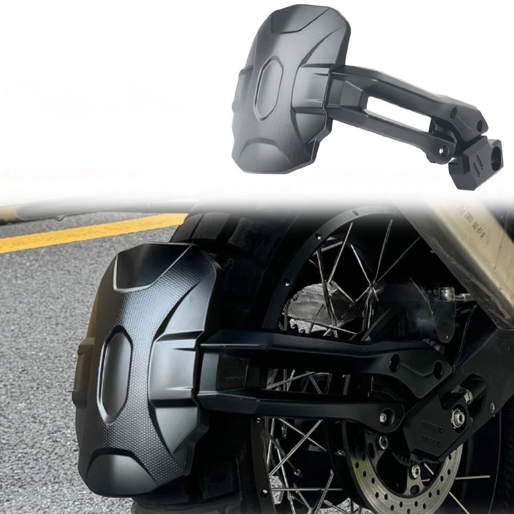 

for CF Moto 450MT Motorcycle Modified Accessories - Rear Fender, Wide Splash Guard (Black)