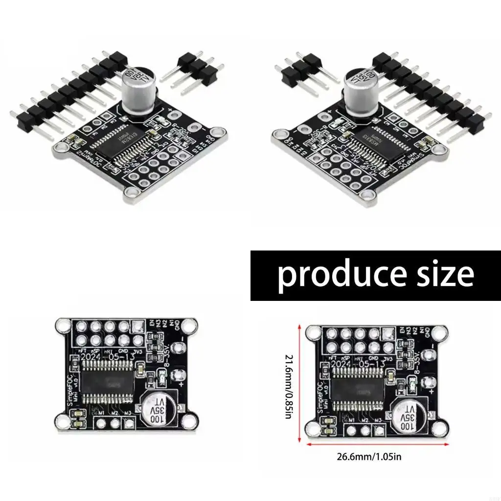 

896F 3 Phase Brushless Motor Driver Board for BLDC Control Using DRV8313 Chip