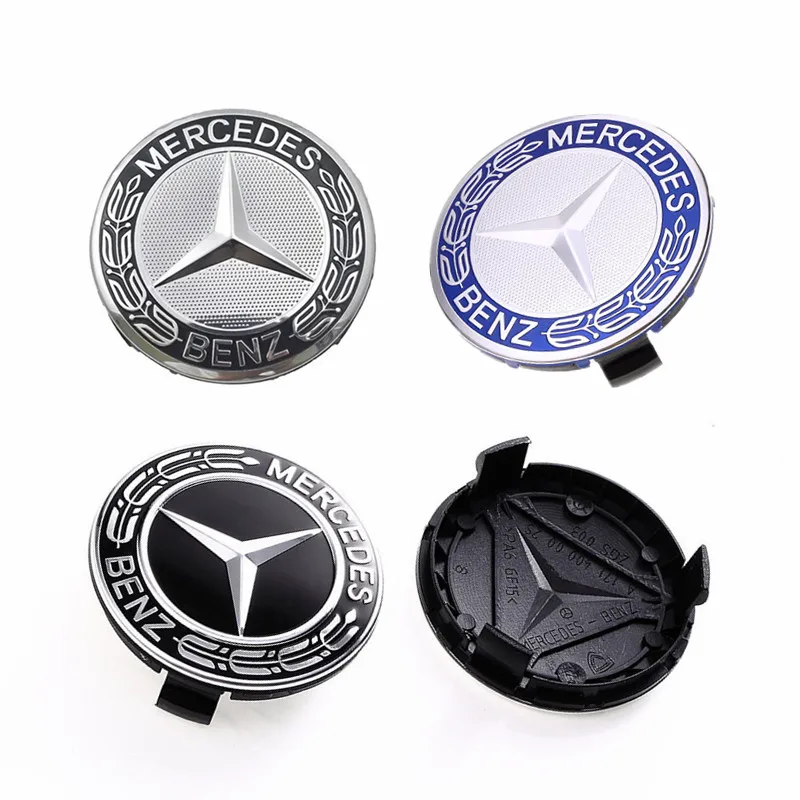 20pcs 75mm 3 pin Wheel Center Hub Caps Car Styling Accessorie Car Rim Cover Logo Emblem Silver Blue Wheat New Black Glossy Matte