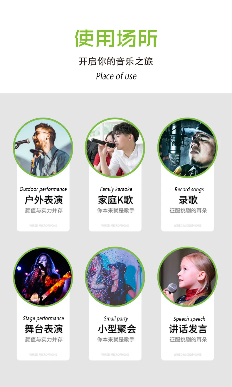 GAM-MD200 高品質メタルハンドヘルドダイナミックマイクプロフェッショナル教会パーティーライブブロードキャスト用