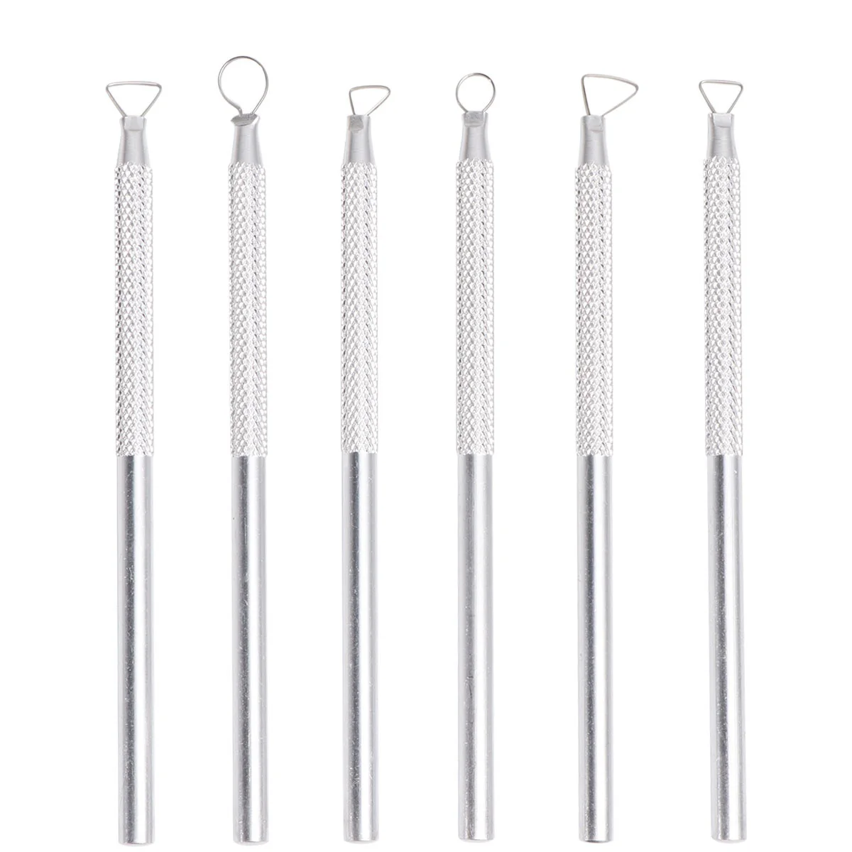 

6pcs Pottery Clay Sculpture Carving Aluminum Rod Set Polymer Clay Sculpting Molding Making Tool clay sculpting tools