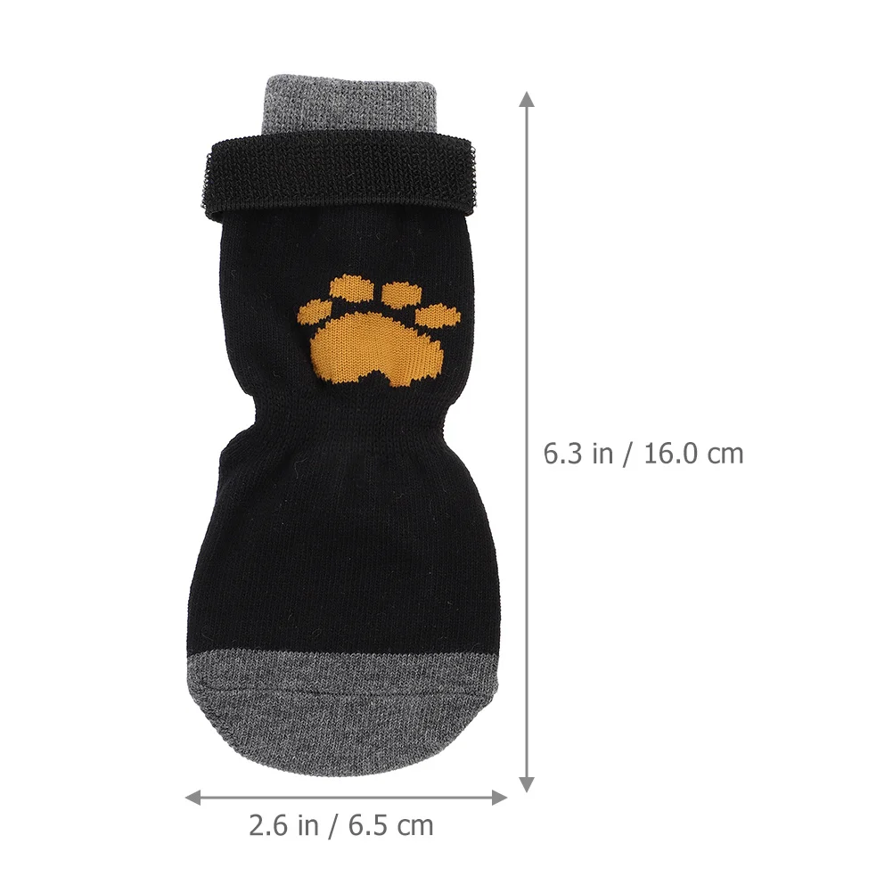 

8Pcs Anti-Slip Pet Socks Comfortable Durable Cotton Socks for Small Medium Large Dogs Stylish Design Breathable Portable