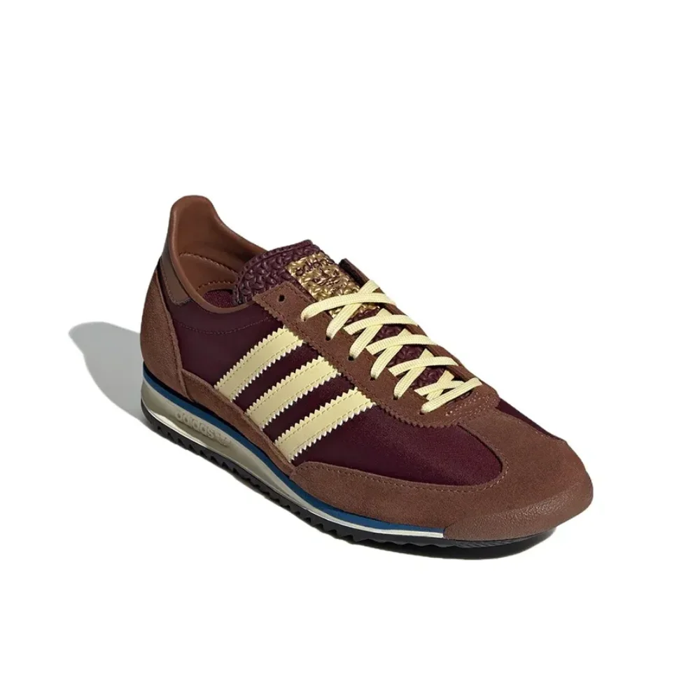 Adidas SL 72 OG Zapatillas de deporte de suela fina para hombre y mujer, zapatos informales ligeros y cómodos, zapatillas clásicas Retro, marrón y