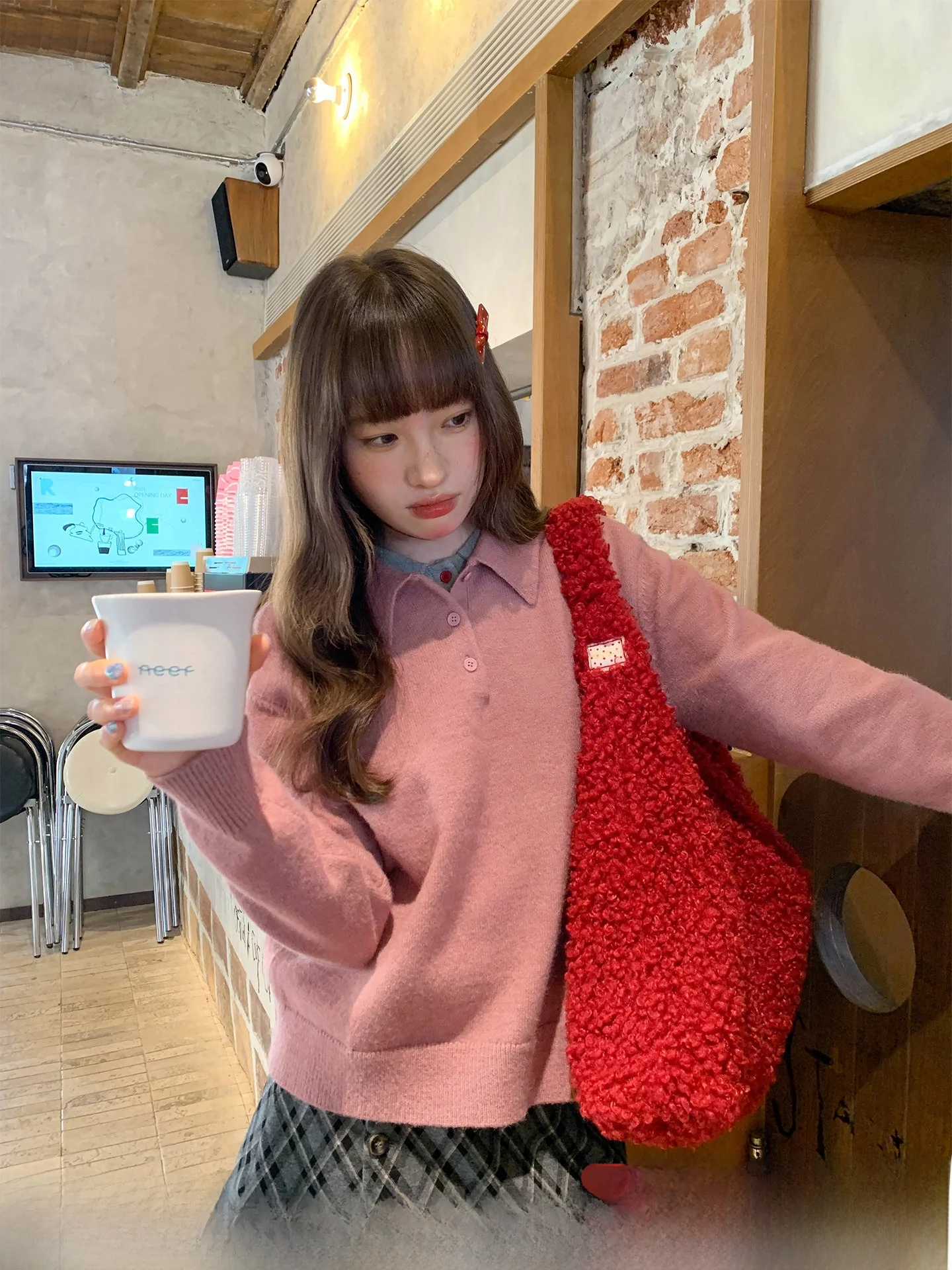 

Soft Cozy Ne Sweater Women's Autumn Vintage Design Knitted Top Lazy Sle Casual Loose Fit Long Sve Crew Ne