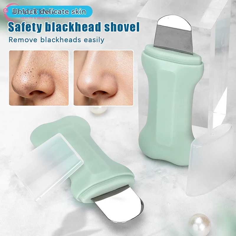 Outil d'élimination des points noirs du visage, grattoir léger et fin pour le nettoyage en profondeur, spatule du visage, nettoyeur de points blancs du nez, soins de la peau, beauté