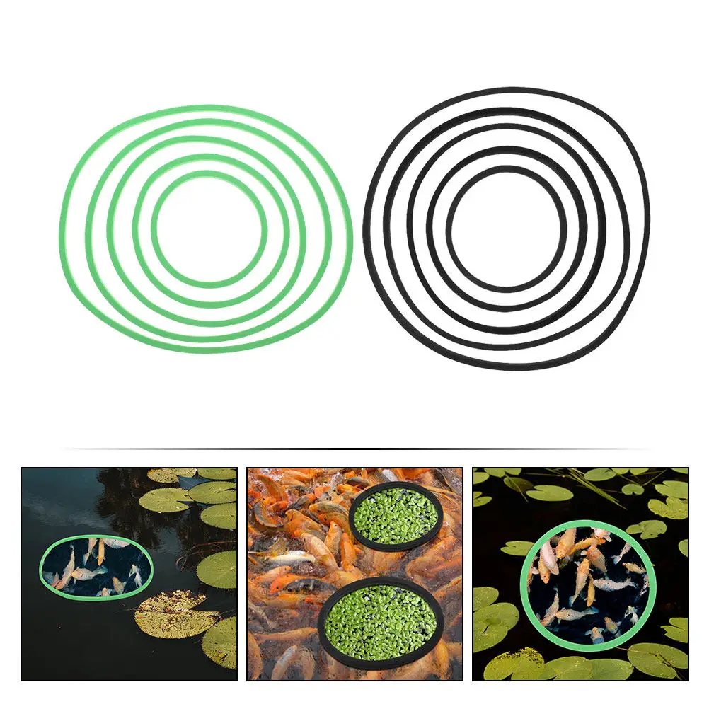 10 Anillos de Aislamiento para Plantas Flotantes de Acuario, Anillos de Alimentación para Peces de Plástico Duradero, Anillos Flotantes para Lentejas de Agua