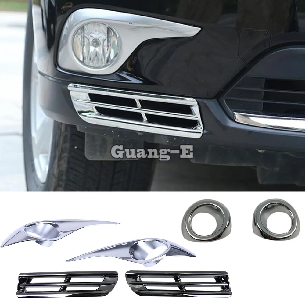 

For Toyota Highlander 2008 2009 2010 2011 2012 2013 2014 Car Front Head Fog Light Lamp Frame Stick ABS Chrome Cover Trim Stick