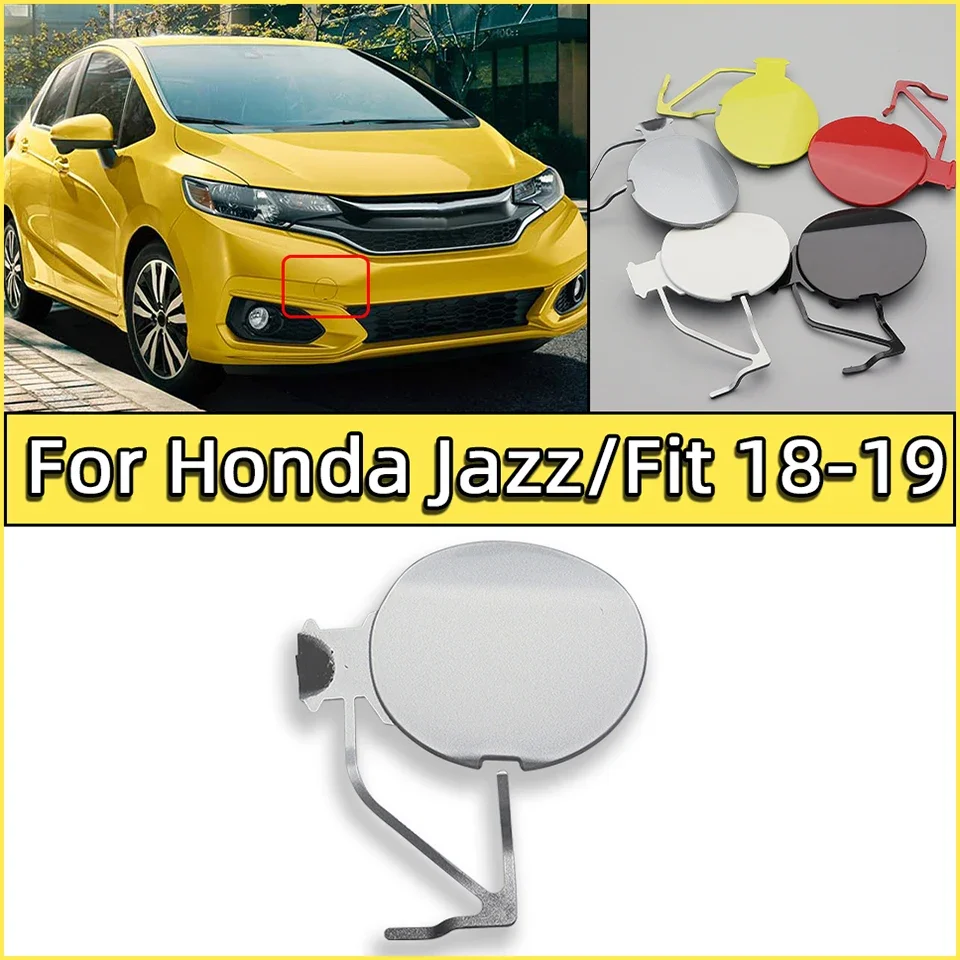 

Auto Part Towing Hook Eye Cover Lid For Honda Fit / Jazz GK5 2018 2019 Front Bumper Tow Hook Hauling Trailer Cap Garnish Trim