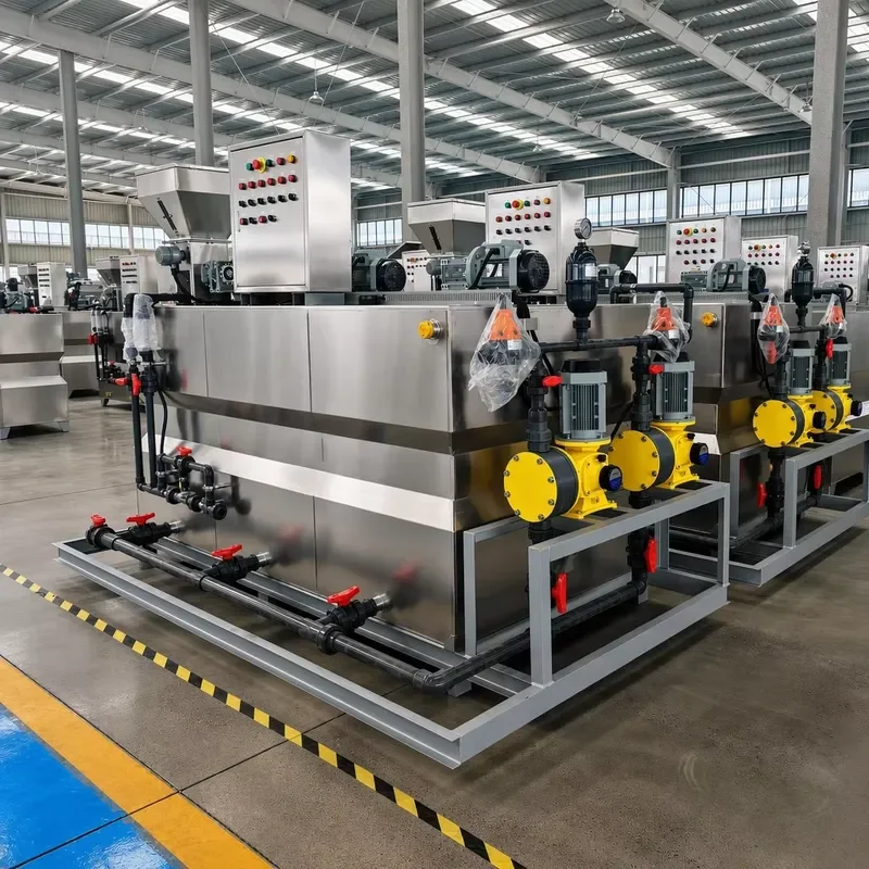 Integrated Triple Chamber Dosing Equipment Stainless Steel for Industrial Sewage Wastewater Purification