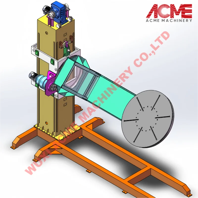 Two Axis Rotary L Type Welding Positioner For Welding Robot Station CE Certified