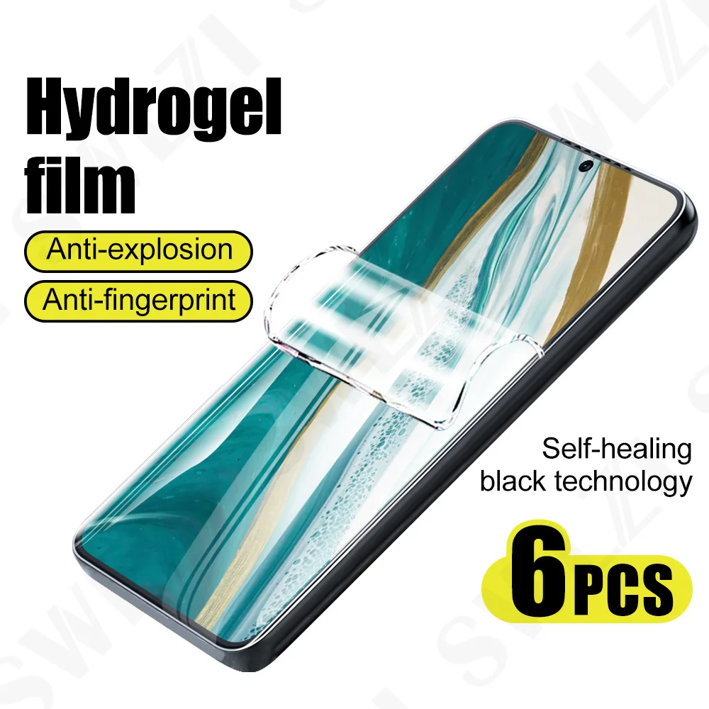 6Pcs phone screen protector for Samsung S25 S24 S23 Not Glass hydrogel film protective film S22 S21 Ultra S20 Plus S10 Note 20