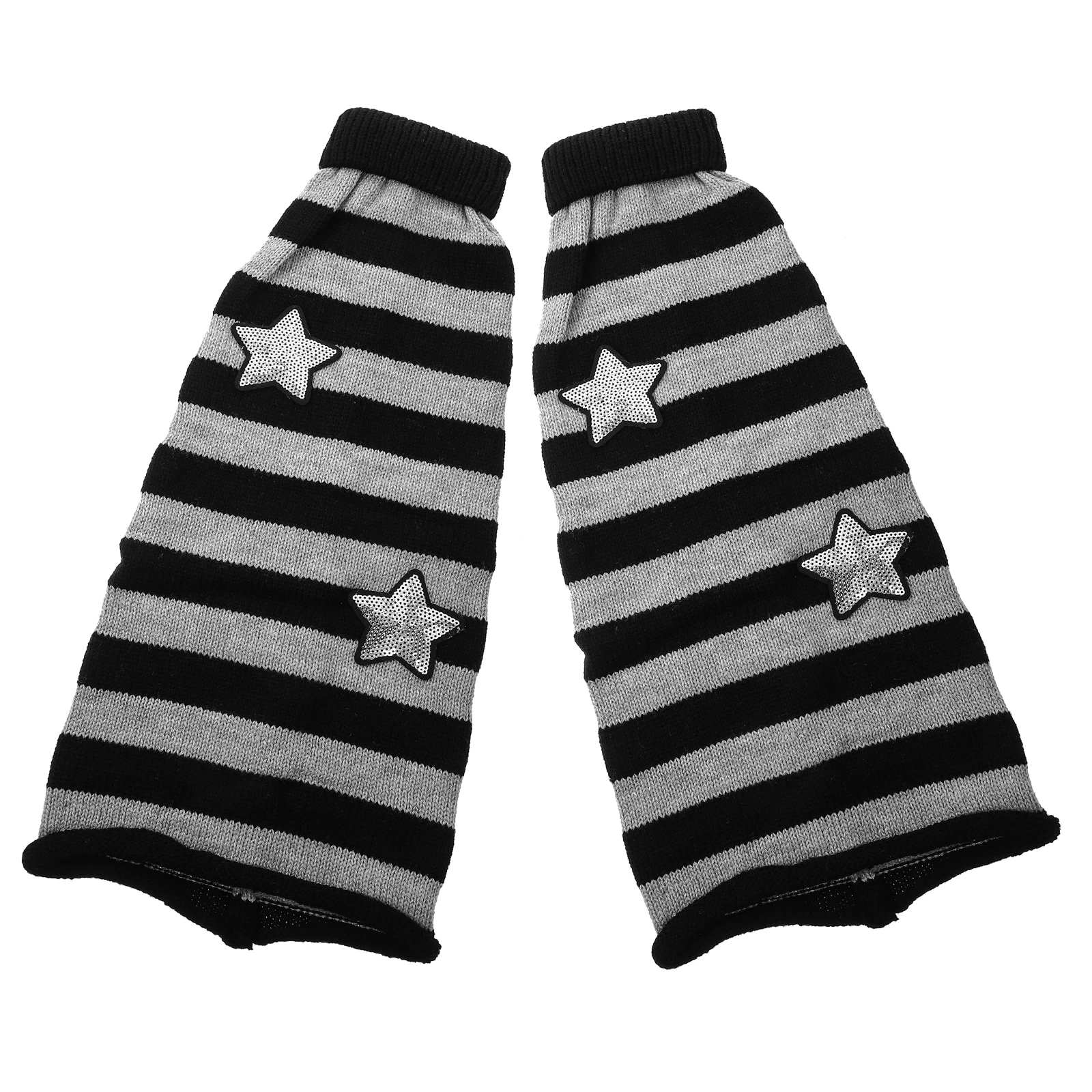 

Pentagram Knitted Warmers Striped Glitter Star Pattern Women Girl Knit Acrylic Girl Leg Warmers Winters Leg Protection