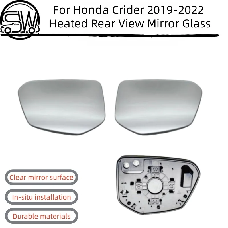 

For Honda Crider 2019-2022 Heated Convex Side Mirror Glass Replacement