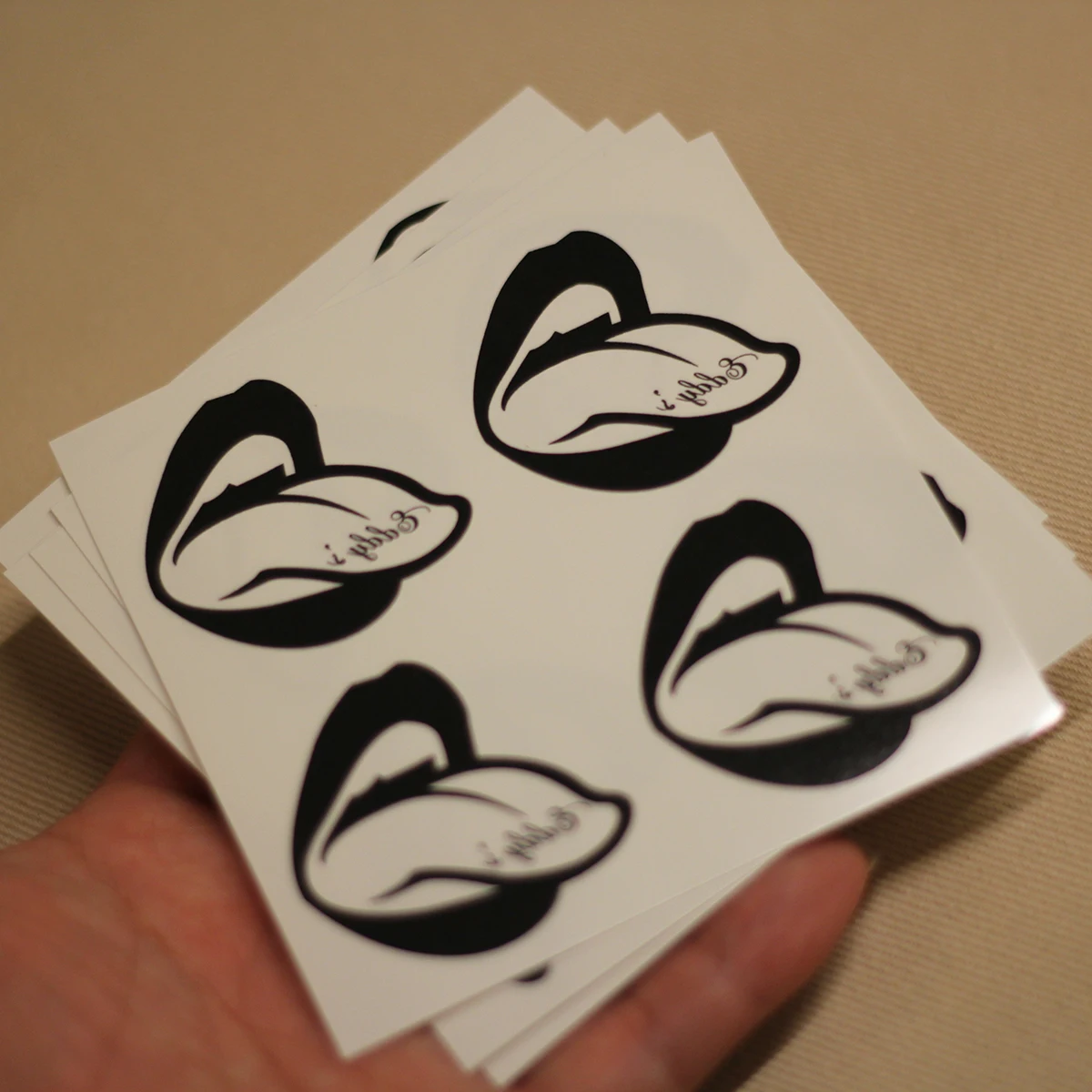 Daddy Tongue Temporary Tattoos - Fake Body Art Stickers for Men & Women - Waterproof Disposable Rebel Designs for Parties