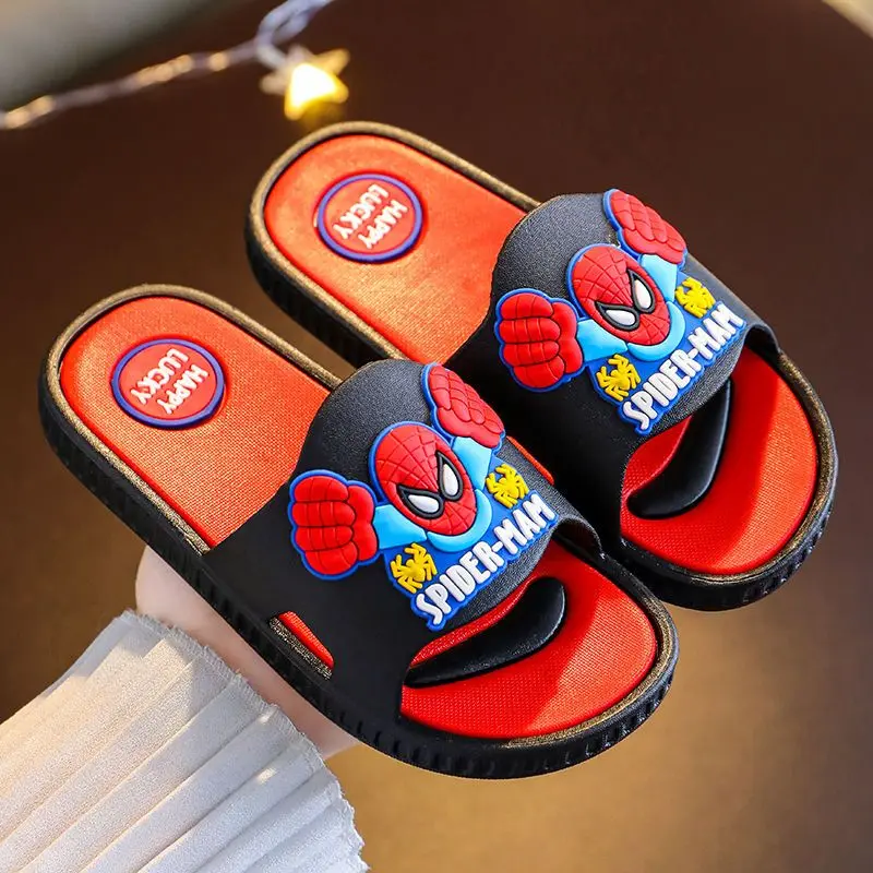 Disney Children\'s Slippers Cartoon Boys\' Summer Home Shoes Boys Sandals Waterproof Anti-slip Kids Garden Shoes Size