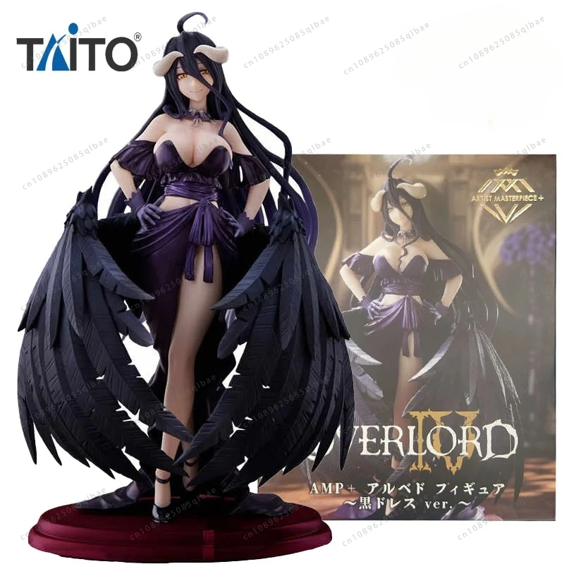 متوفر في المخزون الأصلي TAiTO AMP+ OVERLORD IV ALBEDO ~ فستان أسود Ver. ~ شخصيات الرسوم المتحركة البلاستيكية 20 سم لعبة زينة مجموعة النماذج