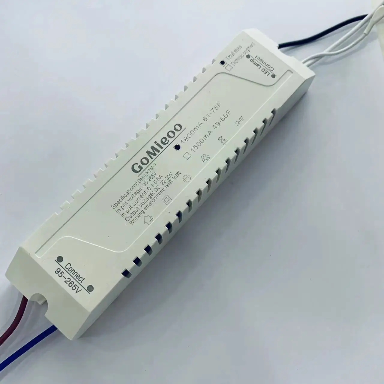 GM-TM2.4GRF-Y LED Intelligent Power work with 8C7Bx2 LED strip AC95-265V DC22-30V 600-4500mA APP&Remote adjust colors&dimming