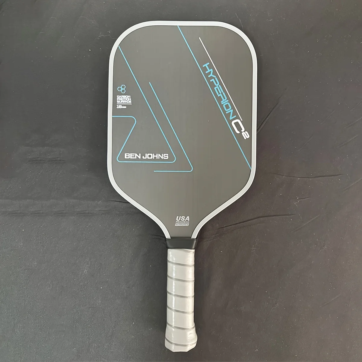 Ben Johns Super C2 T700 Pickleball Paddle, Carbon Fiber, Cold-Pressed Construction, Textured Surface, 16MM Polymer Power Core,