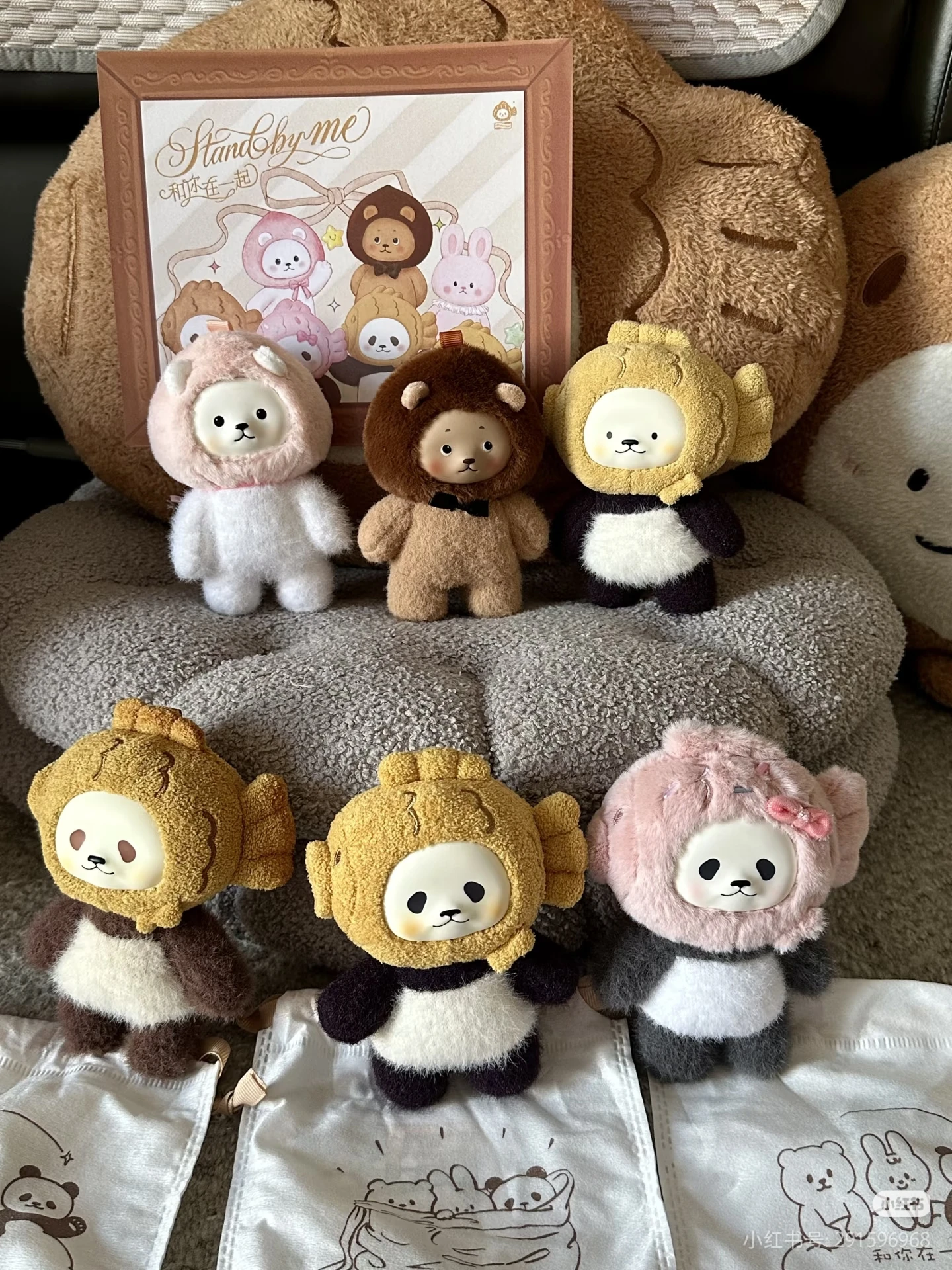 

Серия PanPan, виниловая слепая коробка для лица, игрушки, городской медведь, ролевые куклы для девочек, модные модные коллекционные офисные украшения