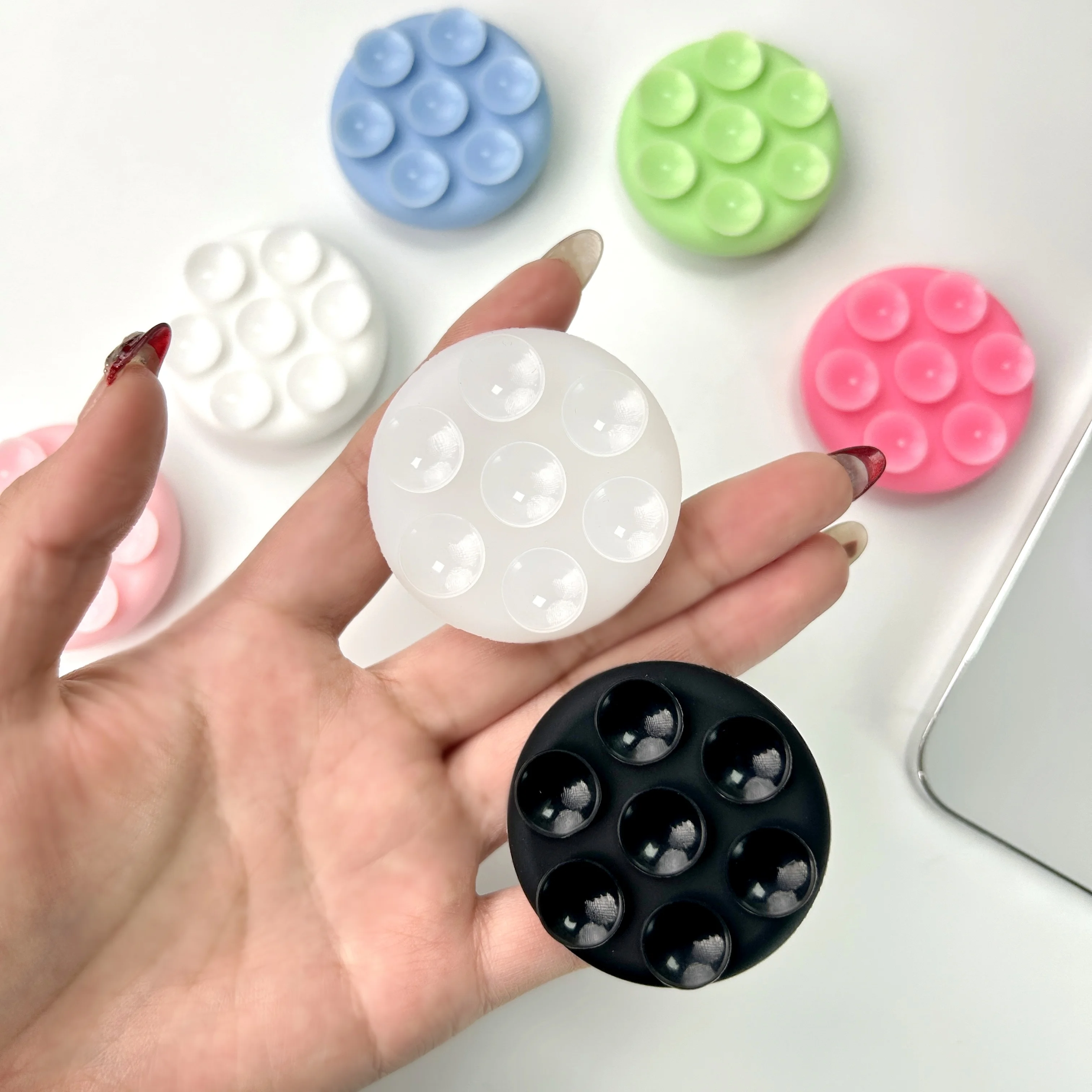 Round Suction Cup Silicone Cover for Foldable Finger Holder (Silicone Cover Only)