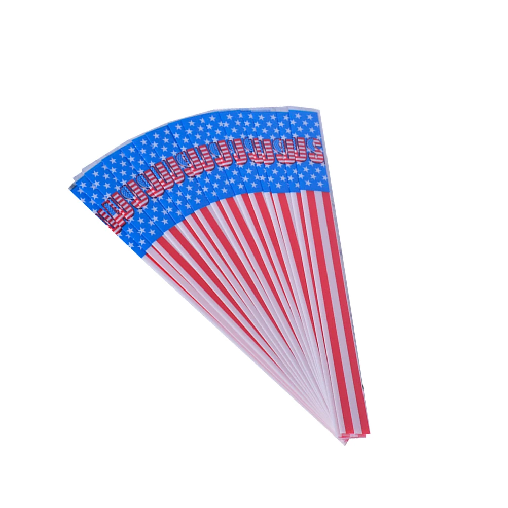 

15PCS Archery Stickers Universal American Flag Design Heat Shrinkable Stickers for Arrow