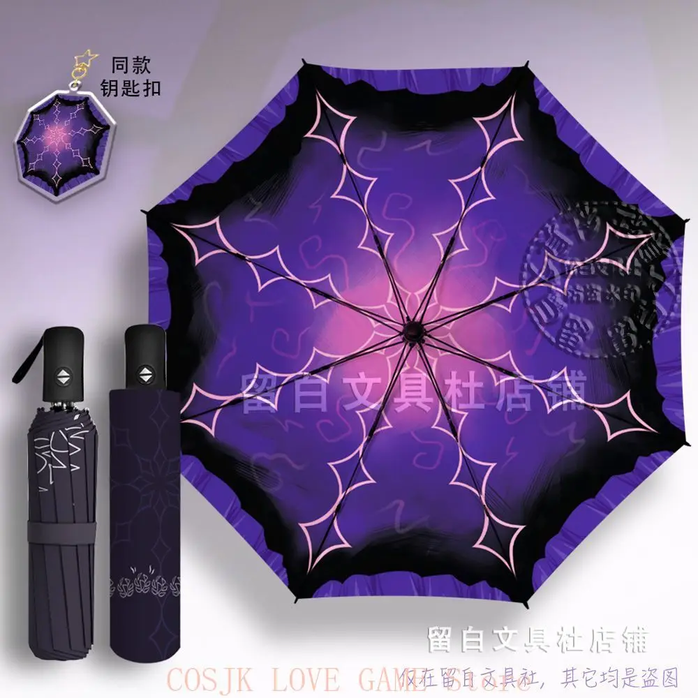 Anime Limbus Company Dulcinea Cartoon Automatic Eight-Bone Portable Folding Sun Rain Umbrella Cosplay Student Halloween Gift - view 3