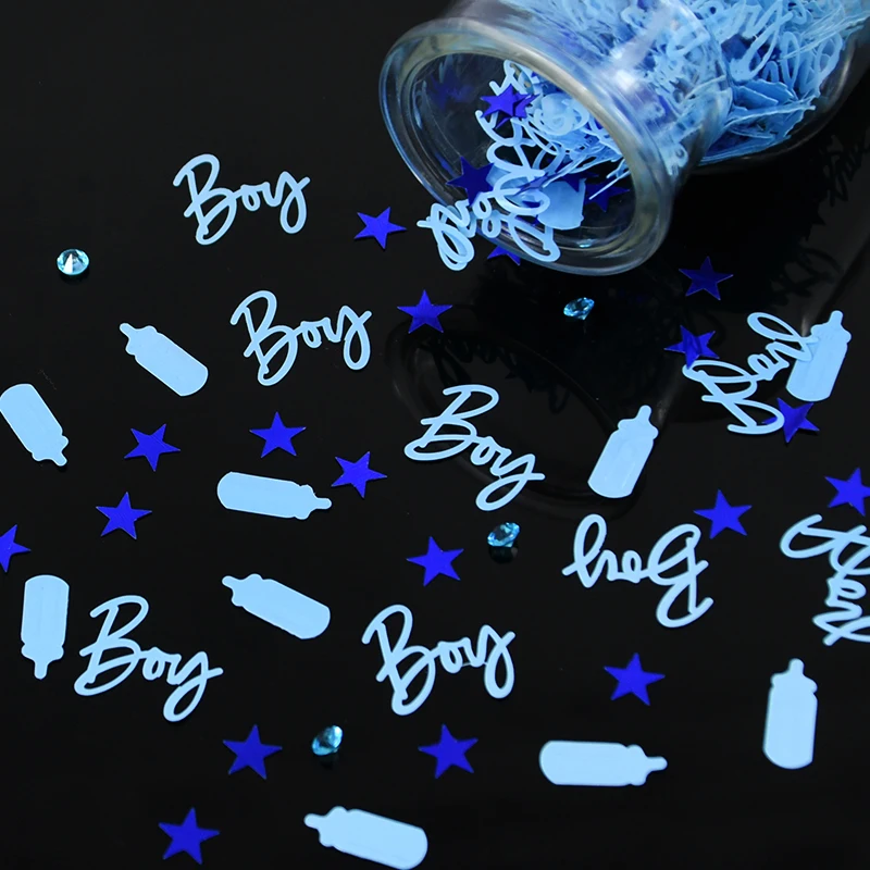 15g/bag Blue Pink Baby Shower Table Confetti It's A Boy Girl 1st Birthday Party Decoration Confetti Gendar Reveal Supplies