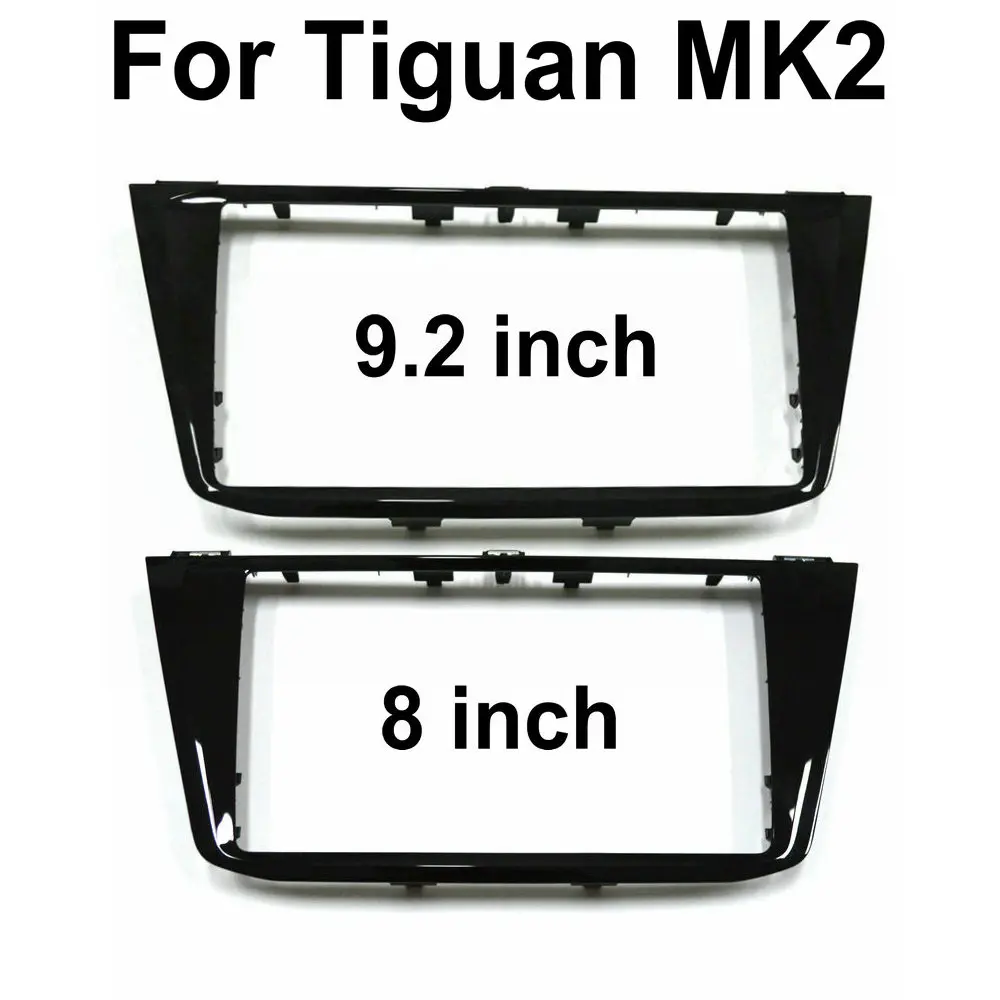 Image of 8 Zoll oder 9,2 Zoll glänzend schwarz CD-Panel Trim Mib Piano schwarz Radio Media Unit Platten dekorativen Rahmen für Tiguan mk2 5 ng858069c
