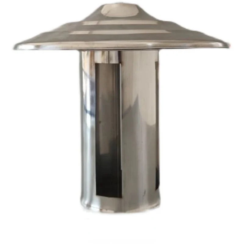 

1PC Stainless Steel Rain Cap Chimney Flue Cowl Draft Shield Pipe Rain Cover for Stove Fireplace Chimney Pipe Protector