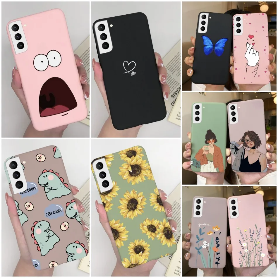 Etui Samsung S22 Ultra Plus 5G Cute Painted Silicone Soft TPU Phone Cover Etui Samsung Galaxy S22 S 22 Ultra Plus Bumper