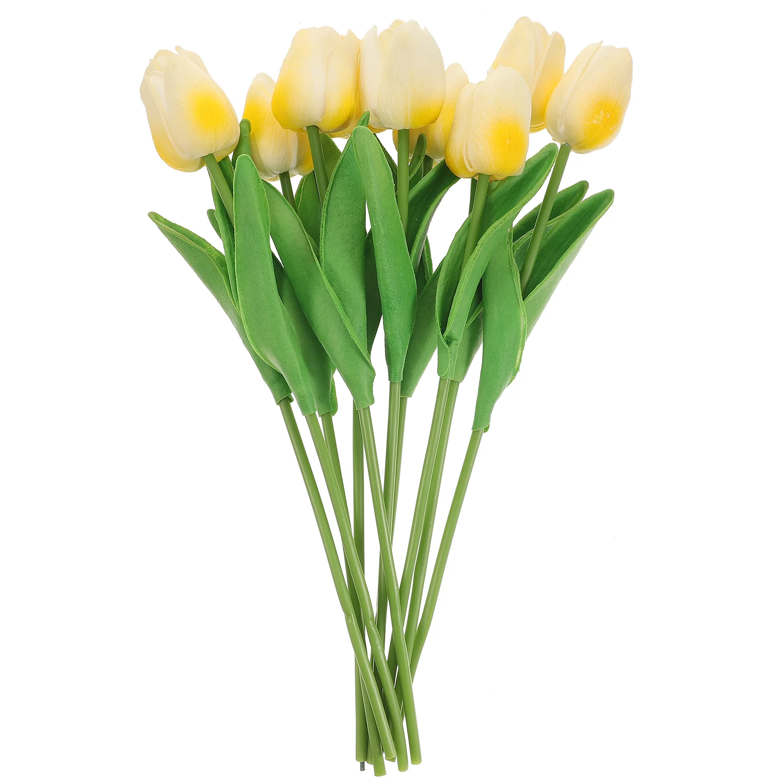 

10 Pcs Simulation Tulip Lifelike Bouquet Fake Plant Adorn Flowers Tulips Decor Living Room Pu Bride Artificial