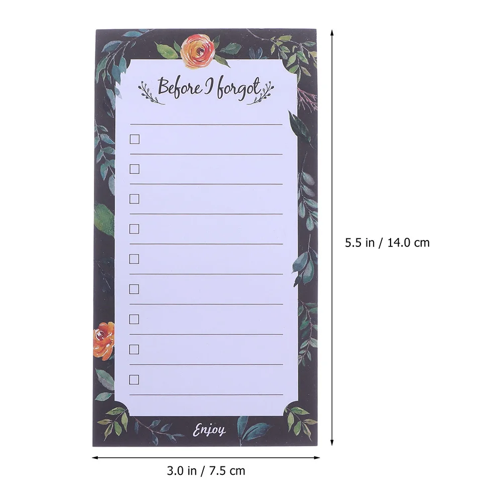 

2Pcs Magnetic Notepads for Refrigerator Memo Pads 50 Sheets to Do List Magnetic Message Notes Reminder Pads Message Notepads
