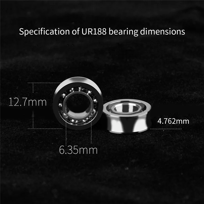 8 Pcs Steel R188 KK Bearing Speed Responsive High Carbon Chromium Steel Bearings R188 U Groove for Yoyos Models