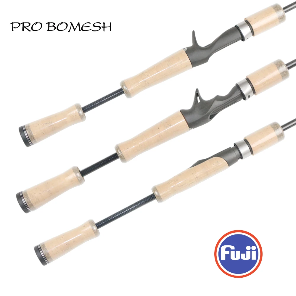 Pro Bomesh 1Set Fuji VSS ECS ACS Reel Seat 2A Cork Spinning Casting Handle Kit DIY Lure Fishing Rod Accessory