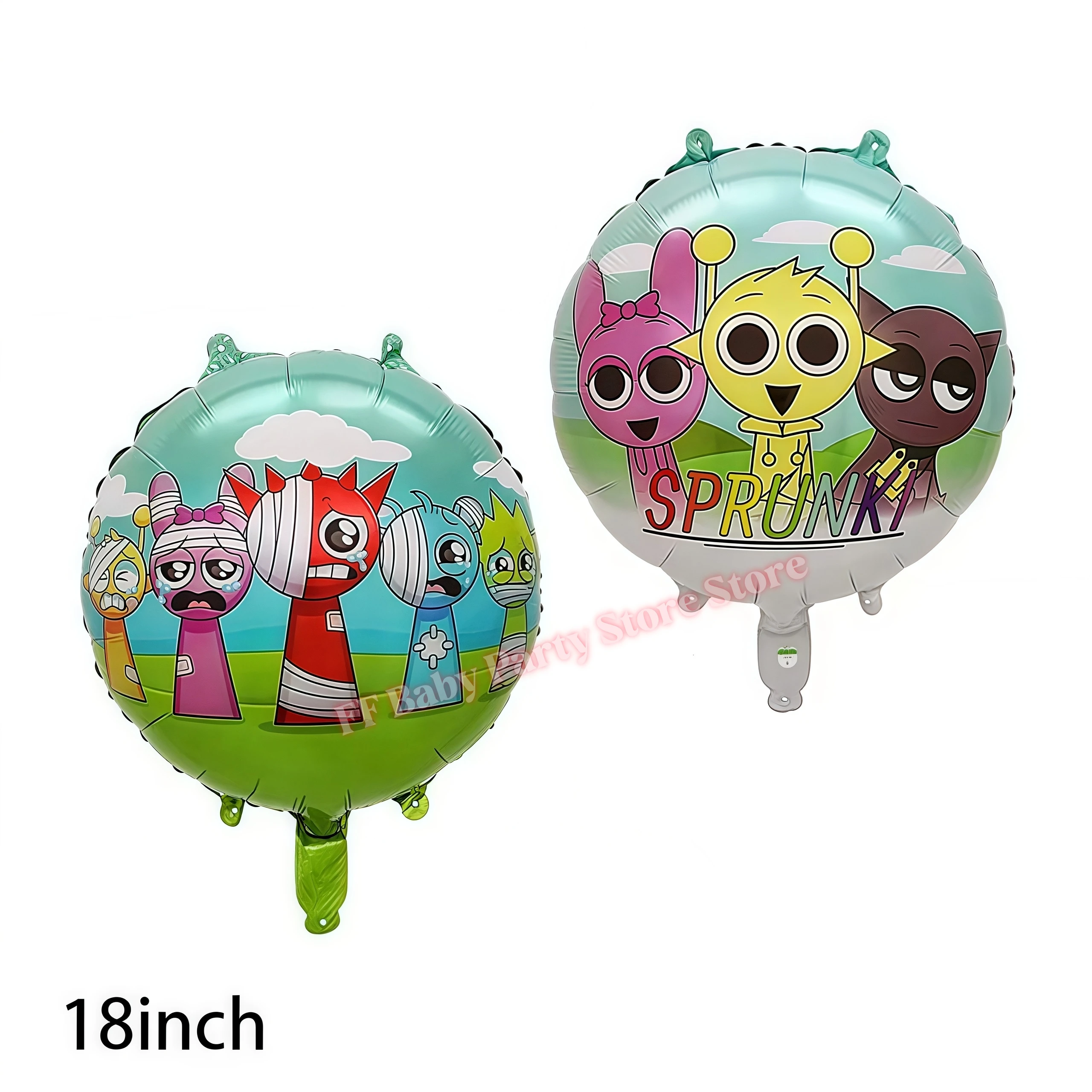 Sprunkis Geburtstagsparty-Dekorationsset Ballons Teller Becher Servietten für Jungen Mädchen Party-Geschenke Babyparty Kinder-Event-Zubehör – Detail 19