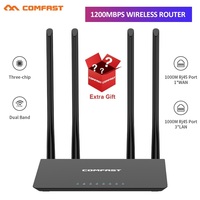 Comfast 1200Mbps 2.4G&5.8GHz WiFi Router MU-MIMO High Gain 4*5dBi Antenna Wider Coverage Powerful Gigabit Smart QoS Router