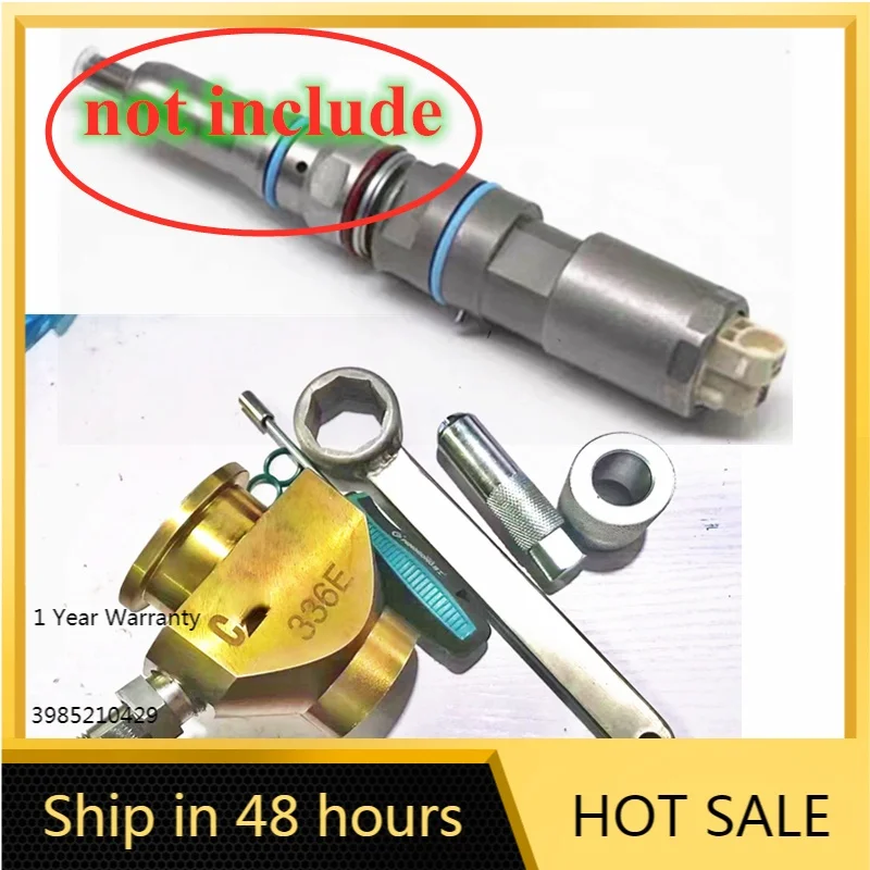 For CAT 336E 456-3493/3544 Diese Common Rail Injector Disassemble Tool AHE Measuring Oil Return Clamp Adaptor  Set