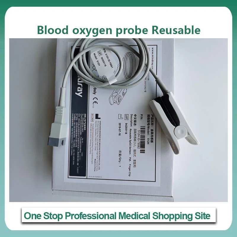 

for MINDRAY 512H Repeated use of blood oxygen probe Finger clip type children 1.1M 561A 562A SAT10 0152-30-39689