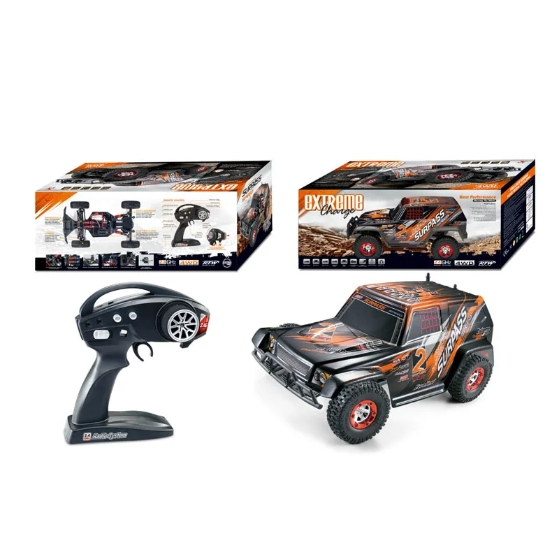 Carro de controle remoto escovado de alta velocidade, escala completa 1:12 RC, SUV, veículo off-road, brinquedo para meninos por Feiyue FY02 2.4G de frequência