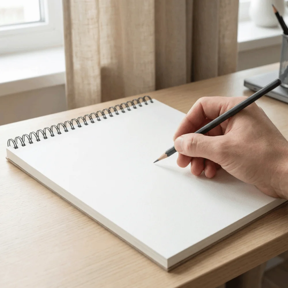 Convenient Up Turning Loose-Leaf Sketchbook Taking Notes Diary Memo Notepad Journal A4 A5 A6 8K 16K Sketch Paper Book Office