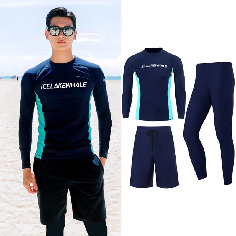 Coreano Rashguard coppia muta da sub medusa da donna da uomo tuta galleggiante conservatore manica lunga costumi da bagno da spiaggia tuta da vacanza